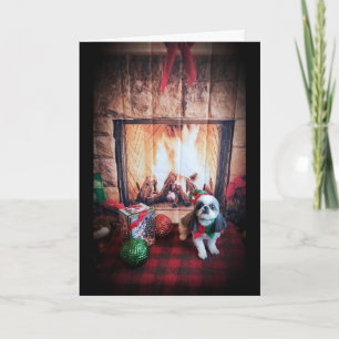 CARTES POUR FÊTES ANNUELLES JOYEUX NOËL COSY/CHALEUREUX / HEUREUX NOUVEL AN