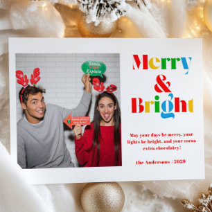 Cartes Pour Fêtes Annuelles Joyeux Noël Couleur Photo
