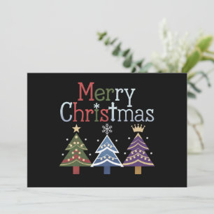 Cartes Pour Fêtes Annuelles Joyeux Noël Croix Noël Arbre Rétro