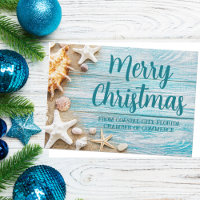 Joyeux Noël Cute Beach Entreprise Coquillage perso
