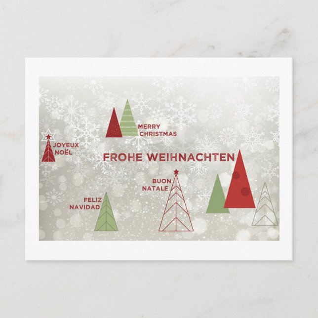Cartes Pour Fêtes Annuelles Joyeux Noël dans le monde (Devant)