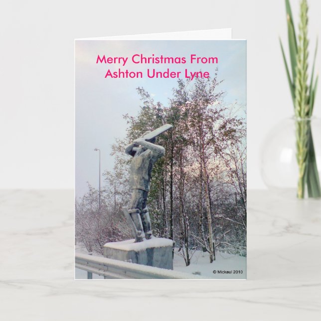 Cartes Pour Fêtes Annuelles Joyeux Noël d'Ashton sous Lyne (Devant)