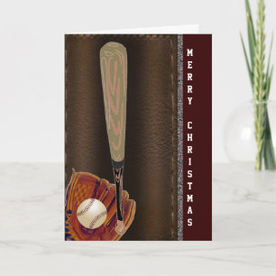 Cartes Pour Fêtes Annuelles Joyeux Noël de base-ball