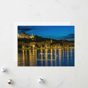 Cartes Pour Fêtes Annuelles Joyeux Noël de Budapest, Hongrie