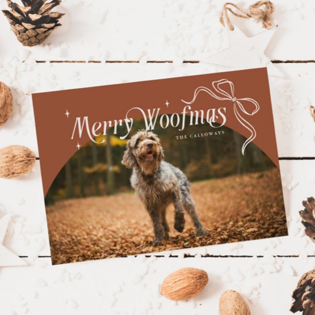 Cartes Pour Fêtes Annuelles Joyeux Noël de chien en terre cuite (Créateur téléchargé)