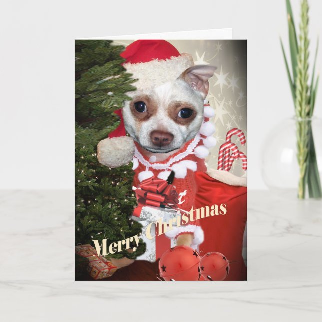 Cartes Pour Fêtes Annuelles Joyeux Noël de chiwawa (Devant)