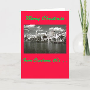 Cartes Pour Fêtes Annuelles Joyeux Noël de Cleveland, Ohio