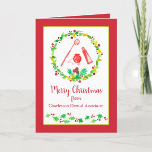 Cartes Pour Fêtes Annuelles Joyeux Noël de Dentist Office Business