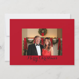 Cartes Pour Fêtes Annuelles Joyeux Noël de Donald et Melania