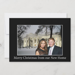 Cartes Pour Fêtes Annuelles Joyeux Noël de Donald et Melania