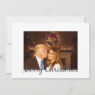 Cartes Pour Fêtes Annuelles Joyeux Noël de Donald et Melania
