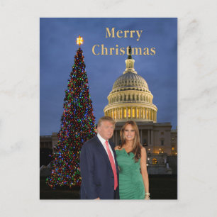 Cartes Pour Fêtes Annuelles Joyeux Noël de Donald et Melania