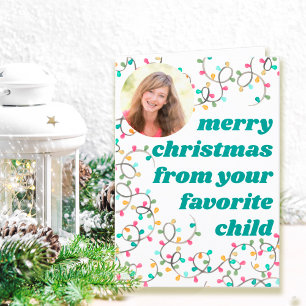 Cartes Pour Fêtes Annuelles Joyeux Noël de Favori Enfant Photo