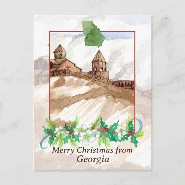 Cartes Pour Fêtes Annuelles Joyeux Noël de Georgia Trinity Church (Devant)