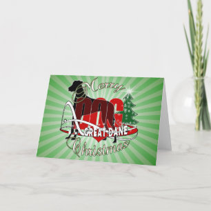 CARTES POUR FÊTES ANNUELLES JOYEUX NOËL DE GREAT DANE