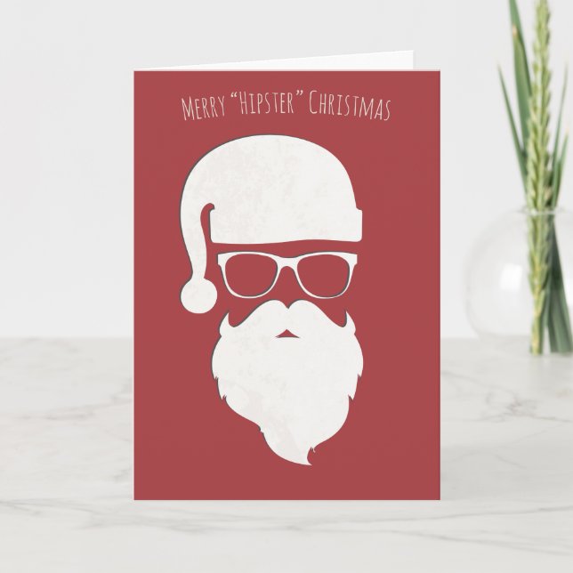 Cartes Pour Fêtes Annuelles Joyeux Noël de hippie (Devant)
