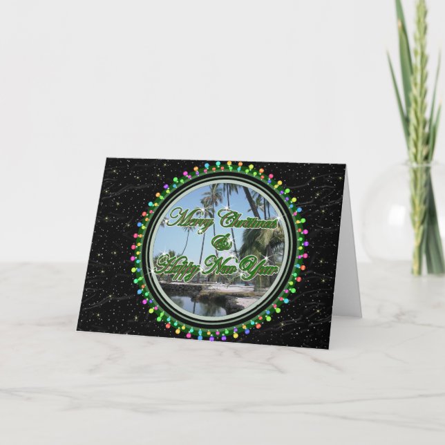 Cartes Pour Fêtes Annuelles Joyeux Noël de hublot (Devant)
