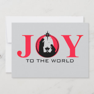 Cartes Pour Fêtes Annuelles Joyeux Noël de la Nativité Mondiale