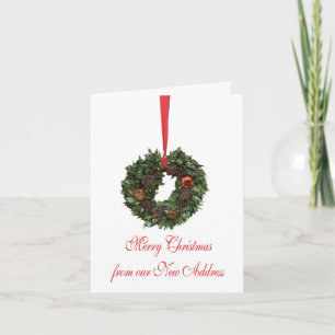 Cartes Pour Fêtes Annuelles Joyeux Noël de la nouvelle adresse
