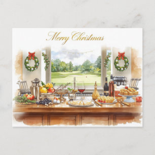 Cartes Pour Fêtes Annuelles Joyeux Noël de la part du Golf Clubhouse