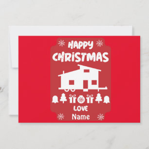 Cartes Pour Fêtes Annuelles Joyeux Noël de la petite maison