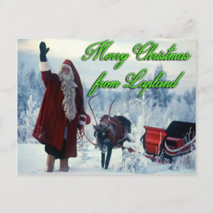 Cartes Pour Fêtes Annuelles Joyeux Noël de Laponie