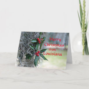 Cartes Pour Fêtes Annuelles Joyeux Noël de Louisiane