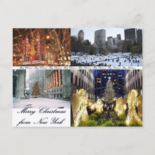 Cartes Pour Fêtes Annuelles Joyeux Noël de New York