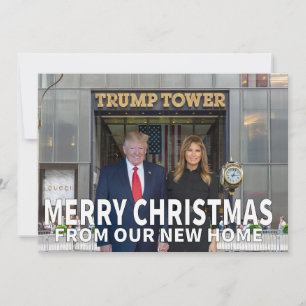 Cartes Pour Fêtes Annuelles Joyeux Noël de notre nouvelle maison