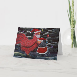 Cartes Pour Fêtes Annuelles Joyeux Noël de poulet !