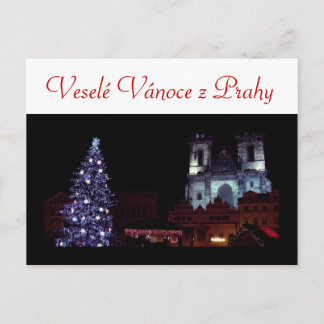 Cartes Pour Fêtes Annuelles Joyeux Noël de Prague