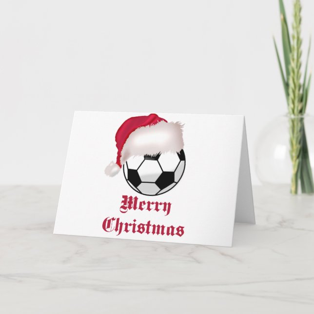 Cartes Pour Fêtes Annuelles Joyeux Noël de SoccerChick (Devant)