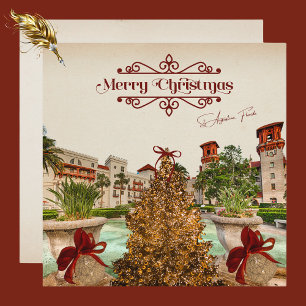 Cartes Pour Fêtes Annuelles Joyeux Noël de St Augustine Floride Élégant