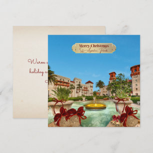 Cartes Pour Fêtes Annuelles Joyeux Noël de St Augustine Floride Élégant