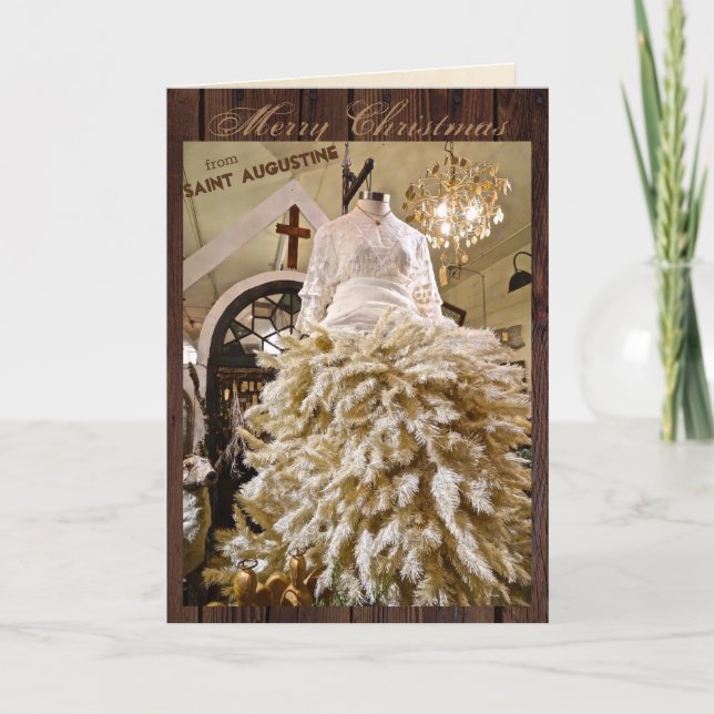 Cartes Pour Fêtes Annuelles Joyeux Noël de St (Saint Augustine) Floride (Devant)