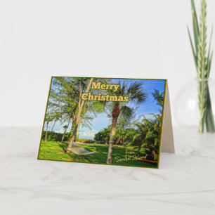 Cartes Pour Fêtes Annuelles Joyeux Noël de Sunny Sanibel Island Floride