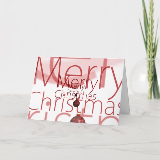Cartes Pour Fêtes Annuelles Joyeux Noël Décoratif (Devant)