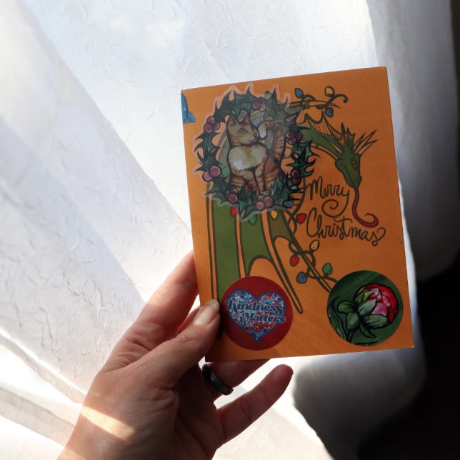 Cartes Pour Fêtes Annuelles Joyeux Noël Dragon Geek Holidays (Créateur téléchargé)