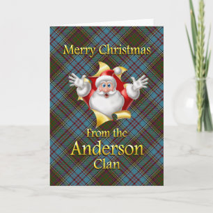 Cartes Pour Fêtes Annuelles Joyeux Noël du clan Anderson