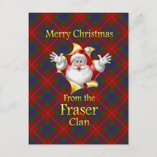 Cartes Pour Fêtes Annuelles Joyeux Noël du clan Fraser