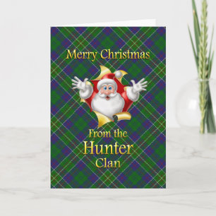 Cartes Pour Fêtes Annuelles Joyeux Noël du clan Hunter