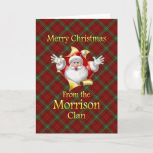 Cartes Pour Fêtes Annuelles Joyeux Noël du clan Morrison