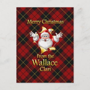 Cartes Pour Fêtes Annuelles Joyeux Noël du clan Wallace