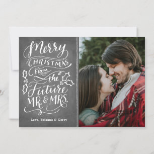 Cartes Pour Fêtes Annuelles Joyeux Noël du futur M. et Mme Photo