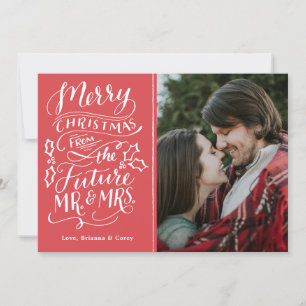 Cartes Pour Fêtes Annuelles Joyeux Noël du futur M. et Mme Photo