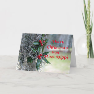 Cartes Pour Fêtes Annuelles Joyeux Noël du Mississippi