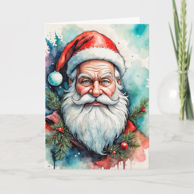 Cartes Pour Fêtes Annuelles Joyeux Noël du Père Noël (Devant)