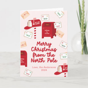 Cartes Pour Fêtes Annuelles Joyeux Noël du pôle Nord