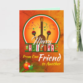 Cartes Pour Fêtes Annuelles Joyeux Noël d'un ami à un autre