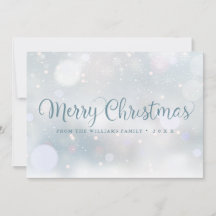 Joyeux Noël écriture Flocons de neige d'hiver 
